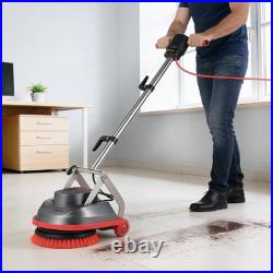 Commercial Floor Scrubber Machine, Heavy Duty Floor Cleaner Polisher with 2 Wheel