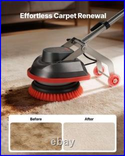 Commercial Floor Scrubber Machine, Heavy Duty Floor Cleaner Polisher with 2 Wheel