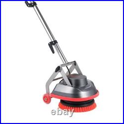 Commercial Floor Scrubber Machine, Heavy Duty Floor Cleaner Polisher with 2 Wheel