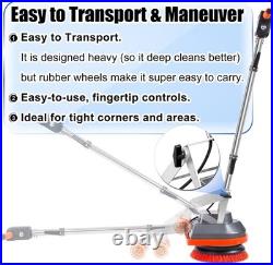 Commercial Floor Scrubber Machine, Heavy Duty Orbital Floor Cleaner