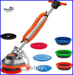 Commercial Floor Scrubber Machine, Heavy Duty Orbital Floor Cleaner, Multi-Funct