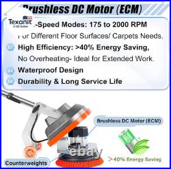 Commercial Floor Scrubber Machine, Heavy Duty Orbital Floor Cleaner, Multi-Funct