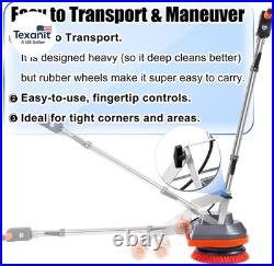 Commercial Floor Scrubber Machine, Heavy Duty Orbital Floor Cleaner, Multi-Funct