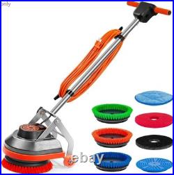 Commercial Floor Scrubber Machine with Brushes and Pads, Heavy Duty, Deep Cleaning