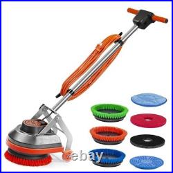 Commercial Floor Scrubber Machine with Brushes and Pads, Heavy Duty Floor