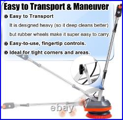 Commercial Floor Scrubber Machine with Brushes and Pads, Heavy Duty Floor Buf Commercial Floor Scrubber Machine with Brushes and Pads, Heavy Duty Floor Buf