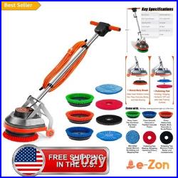 Commercial Floor Scrubber Machine with Brushes and Pads, Heavy Duty Floor Cle