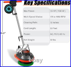Commercial Floor Scrubber Machine with Brushes and Pads Heavy Duty Floor Cleane Commercial Floor Scrubber Machine with Brushes and Pads Heavy Duty Floor Cleane