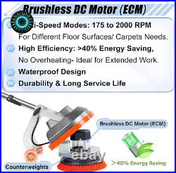 Commercial Floor Scrubber Machine with Brushes and Pads Heavy Duty Floor Cleane Commercial Floor Scrubber Machine with Brushes and Pads Heavy Duty Floor Cleane
