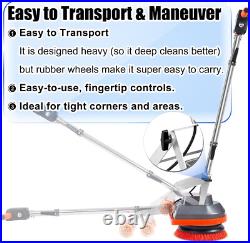 Commercial Floor Scrubber Machine with Brushes and Pads, Heavy Duty Floor Cleane Commercial Floor Scrubber Machine with Brushes and Pads, Heavy Duty Floor Cleane