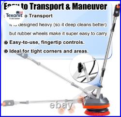 Commercial Floor Scrubber Machine with Brushes and Pads, Heavy Duty Floor Cleane