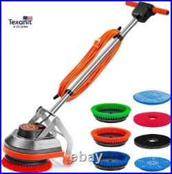 Commercial Floor Scrubber Machine with Brushes and Pads, Heavy Duty Floor Cleane