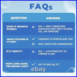 Compact Electric Grout Cleaning Machine Lightweight Tile Scrubber for Easy Use