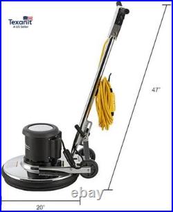 Corded Dual Speed Floor Machine, 20 Cleaning Width, Durable Stainless Steel Con