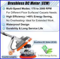 Corded Electric Floor Cleaner Polisher Deep Clean Tile and Grout Effortlessly