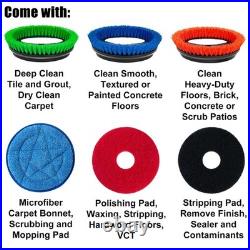 Corded Electric Floor Cleaner Polisher Deep Clean Tile and Grout Effortlessly