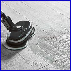Cordless Floor Cleaner Ergonomic Vinyl Floor Tile Polisher + Microfibre Pads Set