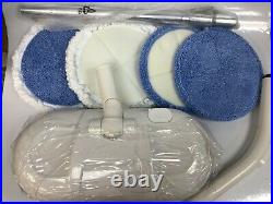 Cordless Hard Floor/Tile Cleaner and Polisher White Cordless Twin Rotating Pads