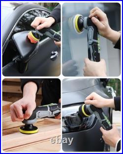 Cordless Mini Buffer Polisher, 12V Buffer Polisher for Car Detailing, 5 Variable