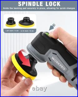 Cordless Mini Buffer Polisher, 12V Buffer Polisher for Car Detailing, 5 Variable