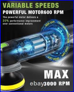 Cordless Mini Buffer Polisher, 12V Buffer Polisher for Car Detailing, 5 Variable