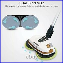 Cordless Power Mop Floor Polisher ELICTO dusts, scrubber polishes mop pad ES-530