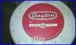 Dayton 3Z778 High Speed floor buffer burnisher 1100 RPM Pad Holder Measures 18