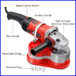 Electric Concrete Floor Grinder, 3-Head Diamond Polisher Machine, 2800W Varia