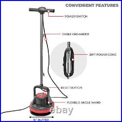 Electric Floor Scrubber Cleaner Buffer Polisher Machine Tile Cement Wood Marble