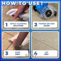 Electric Stand-Up Grout Cleaner Compact Ceramic Tile Scrubber for Easy Use