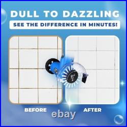 Electric Stand-Up Grout Cleaner Compact Ceramic Tile Scrubber for Easy Use