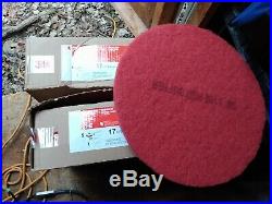 FLOOR BUFFING/BUFFER PADS, 20 RED 5100, 10 each 175-600 RPM'S 3M SCOTCH-BRITE