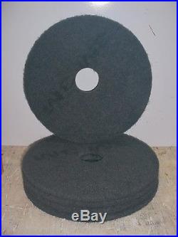 FLOOR BUFFING/BUFFER STRIPPER PADS, 17 BLACK 7200, 175-600 RPM'S 3M 5 Count