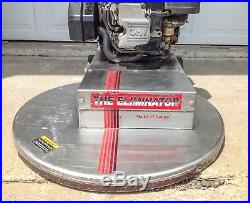 Flex Systems 27 Propane Floor Burnisher/Buffer With 2 Propane Tanks & Many Pads