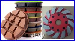 Floor Grinding 4 Metal Bond Puck 6 + 54 Resin Pads for Concrete Marble granite