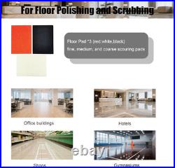 Floor Grinding Scrubber Buffer Polisher Machine Square Chassis Clean Polish Wax