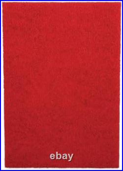 Floor Machine Buffing Pads, 20X14 Diameter, 10-Pack, Red, Cleans & Polishes to