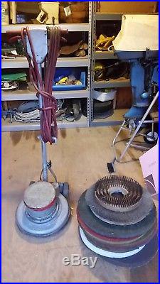 Floor Machine buffer waxer 17 inch several brushes and pads