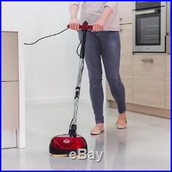 Floor Polisher Cleaning Machine With Scrub Clean & Polish Pads Telescopic Handle
