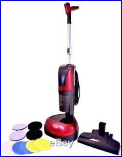 Floor Polisher Scrubber Vacuum 23 ft. Power Cord Interchangeable Pads (4-in-1)