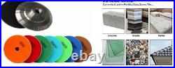 Floor Restoration Diamond Pads 6 21PCS Kit + Backer Holder Stone Polishing Set