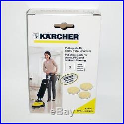 Genuine Karcher Fp 303 Floor Polisher, Replacement Pads- Linoleum & Vinyl Floors