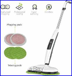Gladwell Cordless Electric Mop 3 in 1 Spinner Scrubber Waxer Quiet Cleaer Buffer