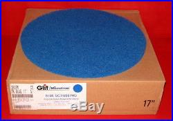 Glit 17 Inch Diameter Blue Buffer Floor Pad- Low Speed, 5/Case same as 3M 5300