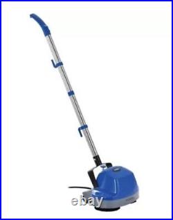 Global Industrial 11 Mini Floor & Carpet Scrubber with Floor Pads Blue