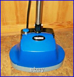 Global Industrial Mini Floor Scrubber With Floor Pads, 11 Cleaning Path