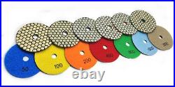 Granite marble floor countertop diamond pads 56pcs stone polish buffer