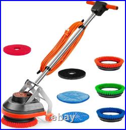 HHQ Commercial Floor Scrubber Machine, 13 Heavy Duty Orbital Floor Cleaner Buff