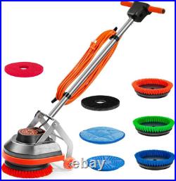 HHQ Commercial Floor Scrubber Machine, 13 Heavy Duty Orbital Floor Cleaner Buff