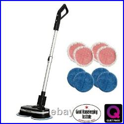Hard Floor Cleaner and Polisher Black Cordless AirCraft PowerGlide + Extra Pads